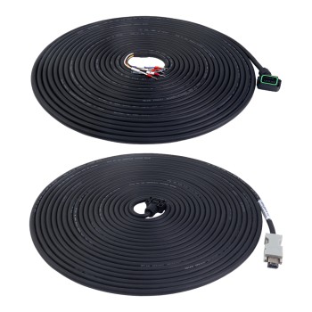 10m(393,7") Motor- und Encoderkabel mit Anschlusssatz für 17-Bit-Servomotor der A6-Serie mit Bremse