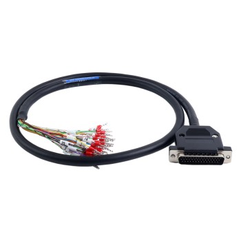 1m(39.37") DB44-Stecker auf blankes hochflexibles geschirmtes Kabel D-SUB 44-poliger Stecker