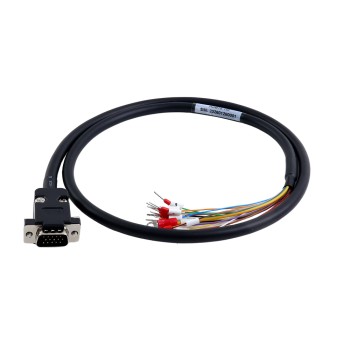 1m(39,37") HDB15-Stecker auf blankes hochflexibles geschirmtes Kabel D-SUB 15-poliger Stecker