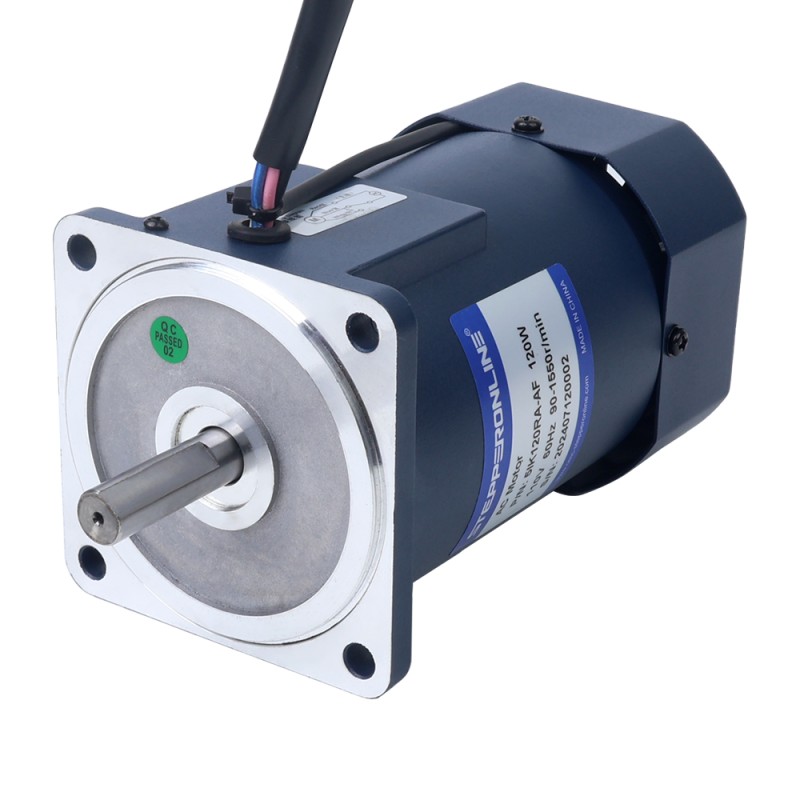 120W 110VAC 60Hz 90-1550RPM 0,72Nm(101,96oz.in) Flansch 90mm Einphasiger Wechselstrommotor mit variabler Drehzahl