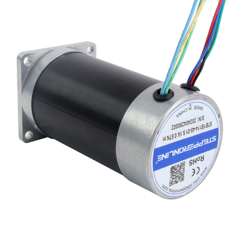 48V, 3000RPM, 0,57Nm, 179W, 5,10A, 57x57x113,5mm, BLDC Motor