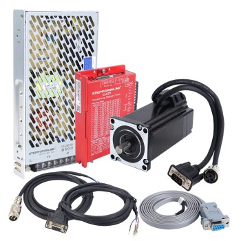 YS Series 1-Achsen 4,00Nm(566,45oz.in) Nema 24 Closed-Loop Stepper Schrittmotor-Kit V2.0 mit Netzteil