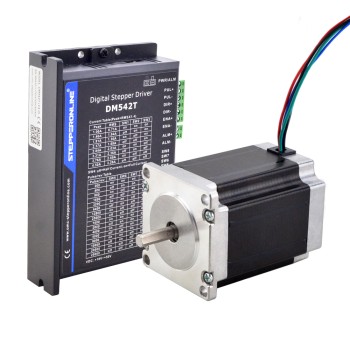 1 Achsen Schrittmotor CNC Kit 2,00Nm(283,22oz.in) Nema 23 Schrittmotor und Treiber