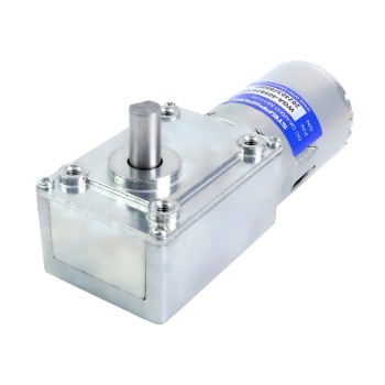 Gebürsteter 24V DC Getriebemotor 30Kg.cm/12RPM w/ 422:1 Schneckengetriebe