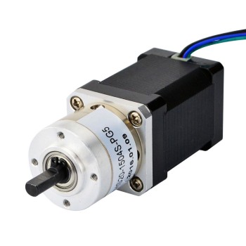 Nema 14 Schrittmotor Bipolar L=52mm mit Übersetzung 5:1 Planetengetriebe
