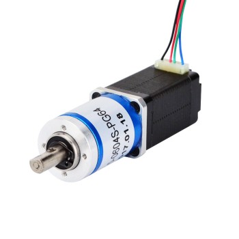 Nema 8 Schrittmotor Bipolar L=38mm mit Übersetzung 64:1 Planetengetriebe