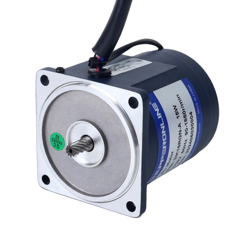 15W 110VAC 3-51,67RPM 2,01Nm(284,64oz.in) Stirnradgetriebe, Einphasiger Wechselstrommotor mit variabler Drehzahl