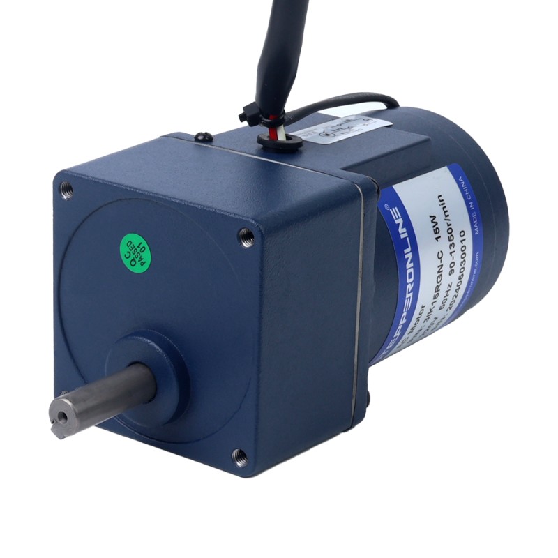 15W 220VAC 6-90RPM 1,51Nm(213,83oz.in) Stirnradgetriebe, Einphasiger Wechselstrommotor mit variabler Drehzahl