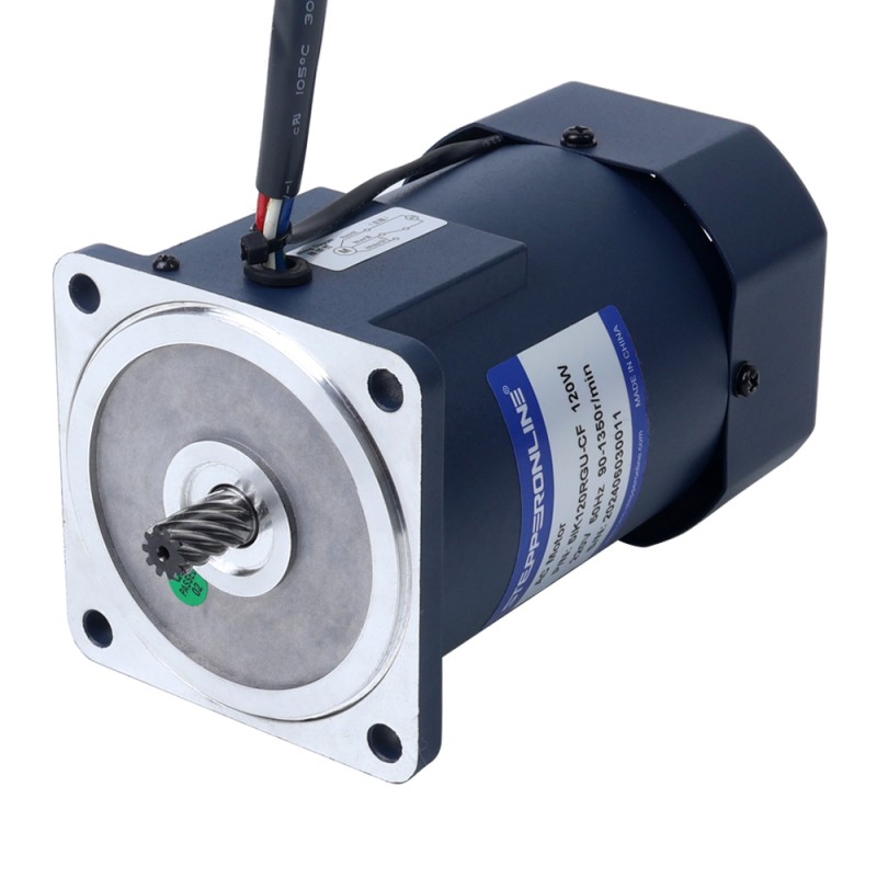 120W 220VAC 6-90RPM 9,56Nm(1353,81oz.in)  Stirnradgetriebe, Einphasiger Wechselstrommotor mit variabler Drehzahl