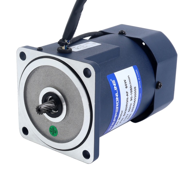 60W 110VAC 9-155RPM 2,86Nm(405,01oz.in)  Stirnradgetriebe, Einphasiger Wechselstrommotor mit variabler Drehzahl
