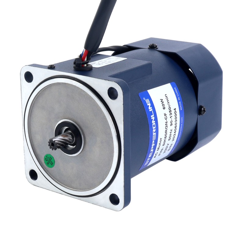 60W 220VAC 30-450RPM 0,99Nm(140,20oz.in)  Stirnradgetriebe, Einphasiger Wechselstrommotor mit variabler Drehzahl