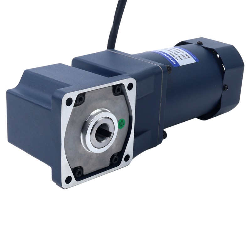 90W 220VAC 4,5-67,5RPM 9,30Nm(1316,97oz.in)  Einphasiger AC-Motor mit variabler Drehzahl und rechtwinkligem Getriebe