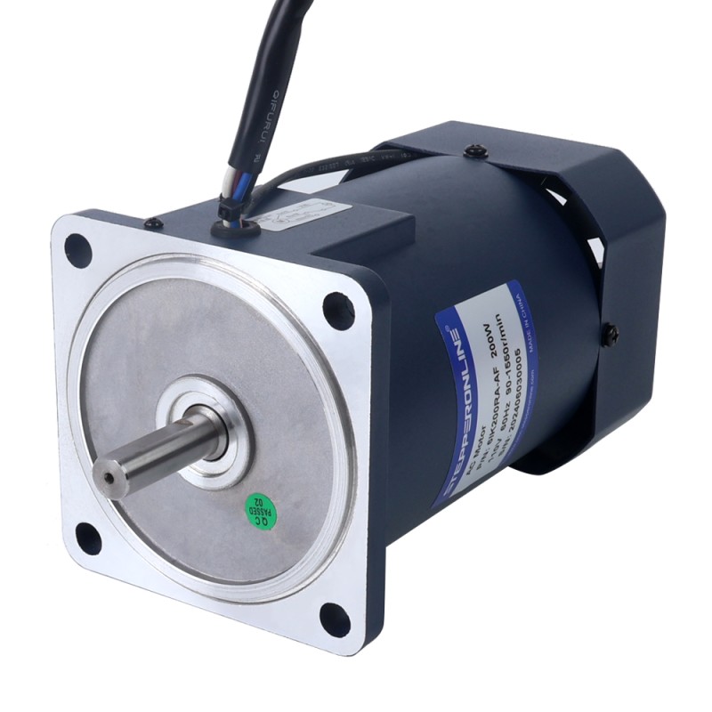 200W 110VAC 60Hz 90-1550RPM 1,20Nm(169,93oz.in) Flansch 104mm Einphasiger Wechselstrommotor mit variabler Drehzahl