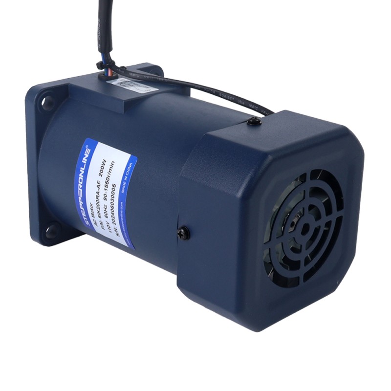 200W 110VAC 60Hz 90-1550RPM 1,20Nm(169,93oz.in) Flansch 104mm Einphasiger Wechselstrommotor mit variabler Drehzahl