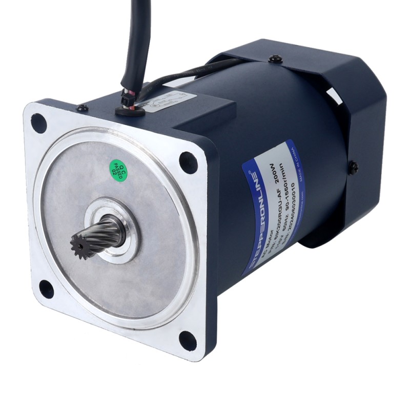 200W 110VAC 0,9-15,5RPM 40,00Nm(5664,47oz.in) Stirnradgetriebe, Einphasiger Wechselstrommotor mit variabler Drehzahl