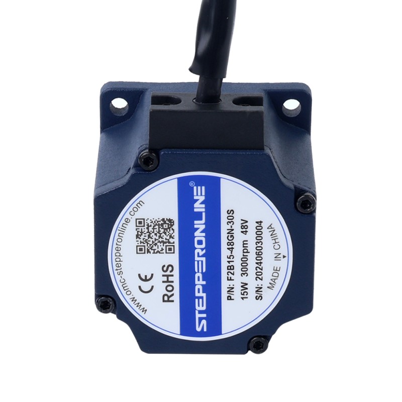 BLDC-Getriebemotor 48V 15W 60RPM 1,74Nm(246,40oz.in) mit 50:1 Stirnradgetriebe