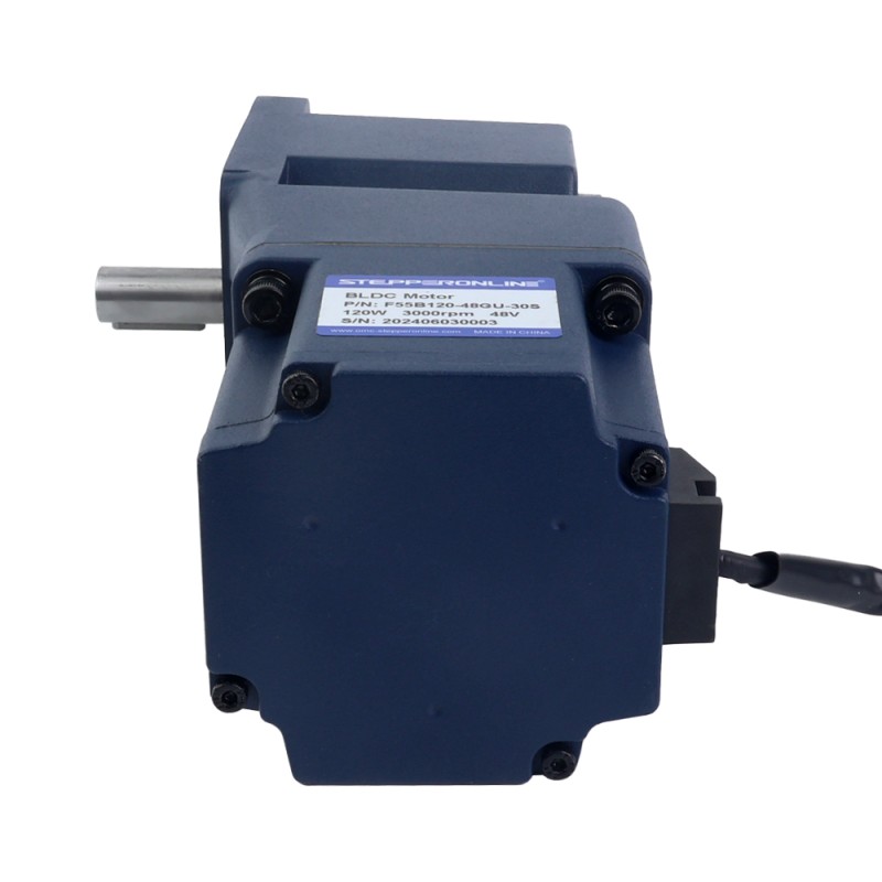 24V 120W 60RPM Getriebe-BLDC-Motor 11,63Nm(1647,32oz.in) 50:1 Winkelgetriebe