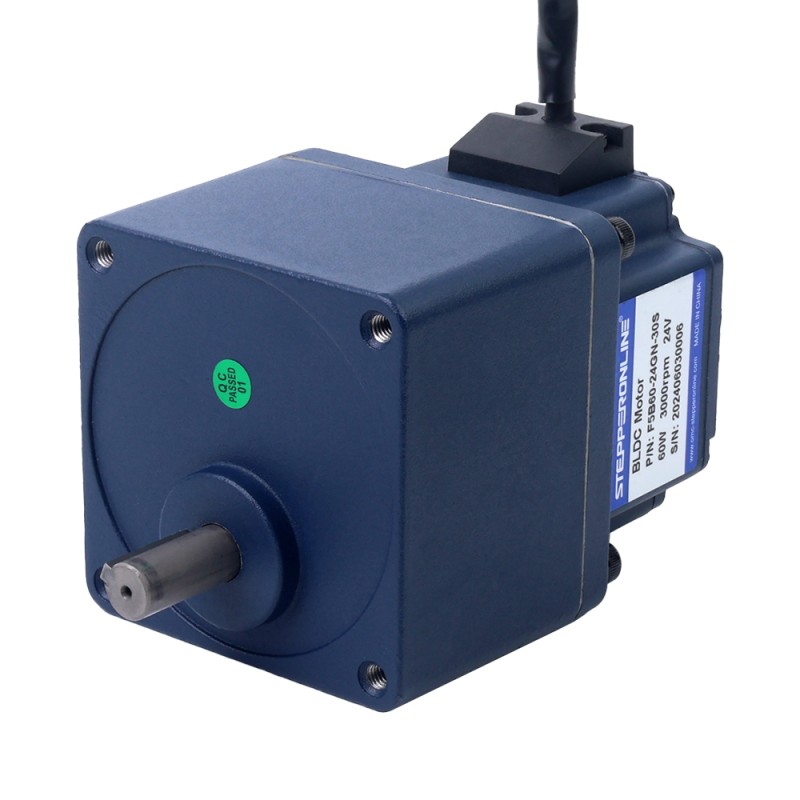 BLDC-Getriebemotor 48V 60W 600RPM 0,77Nm(109,04oz.in) mit 5:1 Stirnradgetriebe