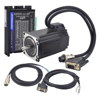 TS-Serie 2,0Nm(283,22oz.in) 1-Achsen-Closed-Loop-Schrittmotor-CNC-Kit Nema 23 Motor und Treiber