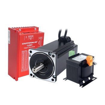 YS-Serie 1-Achsen-CNC-Schrittmotor-Kit geschlossenem Regelkreis 12,0Nm(1699,34oz.in) Nema 34-Motor mit AC-Transformator
