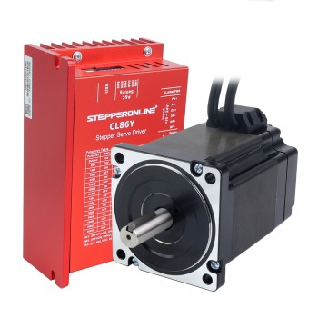 YS Serie 1-Achs Closed-Loop-Stepper-Kit 6,50Nm(920,48oz.in) Nema 34 Motor mit 1,5m Kabel & Treiber