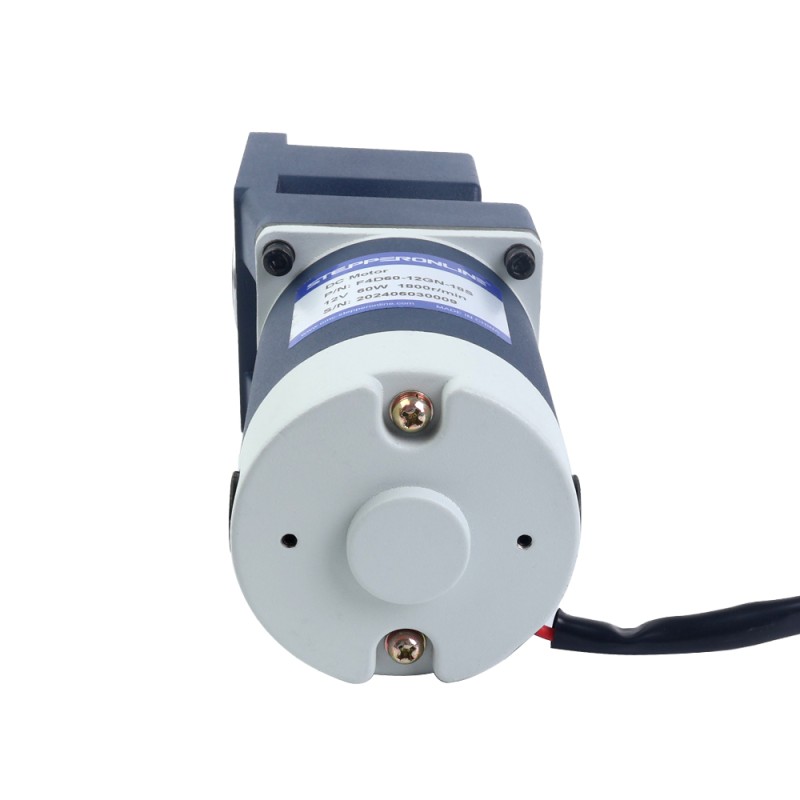 Gebürsteter 12V 60W 6,74Nm(954,46oz.in) 60RPM mit 30:1 rechtwinkligem Gleichstromgetriebemotor