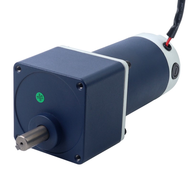 Gebürsteter 24V 90W 20,00Nm(2832,23oz.in) 9RPM mit 200:1 Stirnradgetriebe-Gleichstromgetriebemotor