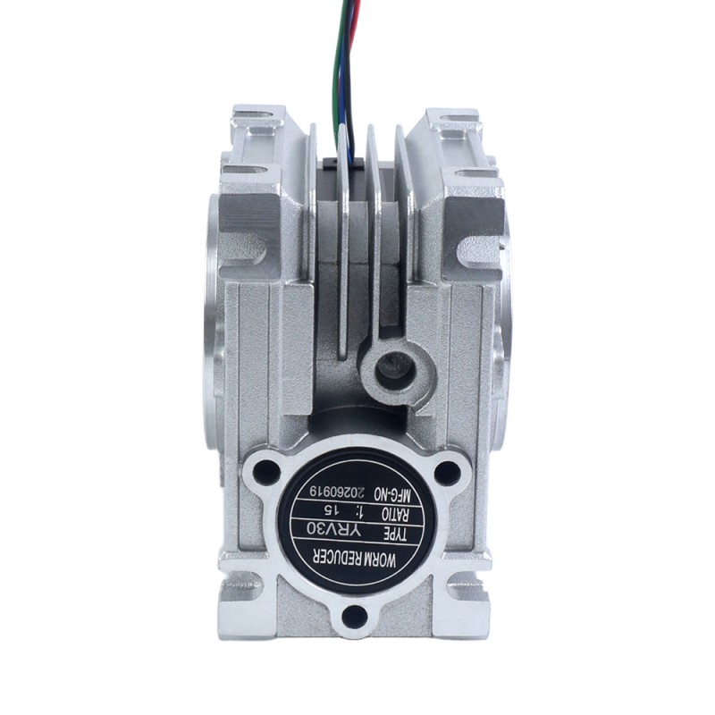 Nema 23 Motor 113mm Übersetzungsverhältnis 15:1 Schneckengetriebe YRV30 Schneckengetriebe - 23HS45-4204S-YRV30-G15 | StepperOnline