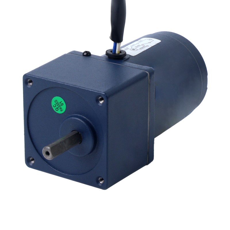 6W 110VAC 60Hz 103RPM 0,45Nm(63,73oz.in) Flansch 60mm Einphasiger Wechselstrom-Induktionsmotor mit Stirnradgetriebe