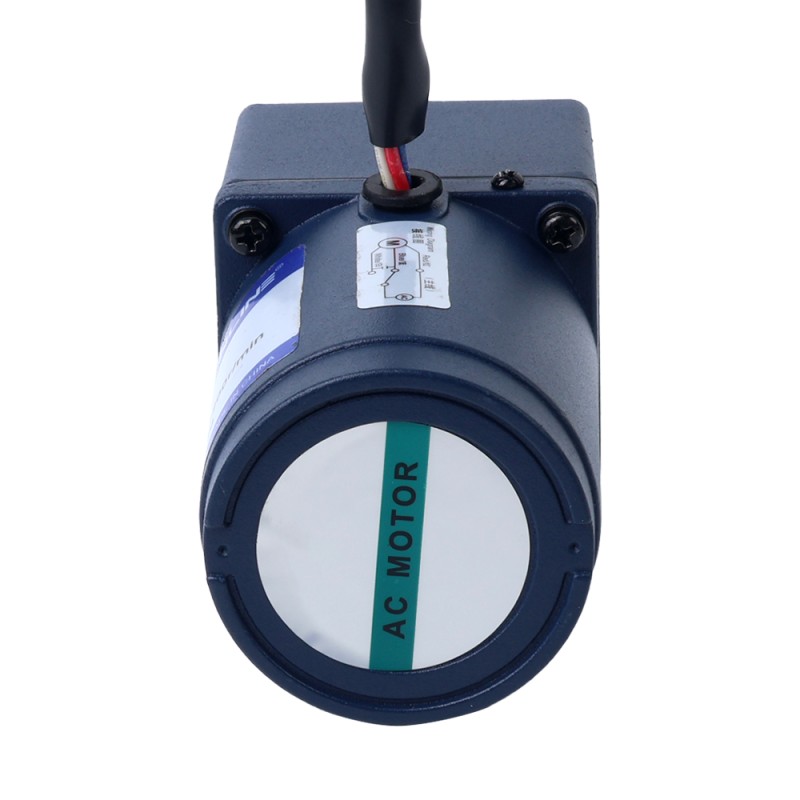 6W 110VAC 60Hz 103RPM 0,45Nm(63,73oz.in) Flansch 60mm Einphasiger Wechselstrom-Induktionsmotor mit Stirnradgetriebe