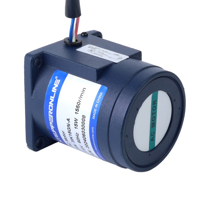 15W 110VAC 60Hz 103RPM 1,11Nm(157,19oz.in) Flansch 70mm Einphasiger Wechselstrom-Induktionsmotor mit Stirnradgetriebe