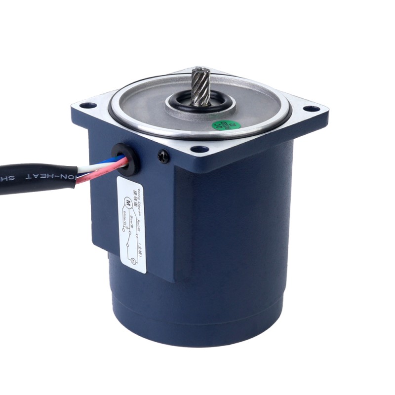 15W 110VAC 60Hz 103RPM 1,11Nm(157,19oz.in) Flansch 70mm Einphasiger Wechselstrom-Induktionsmotor mit Stirnradgetriebe