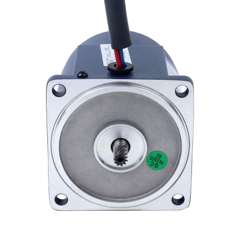 15W 220VAC 50Hz 13,5RPM 5,00Nm(708,06oz.in) Flansch 70mm Einphasiger Wechselstrom-Induktionsmotor mit Stirnradgetriebe