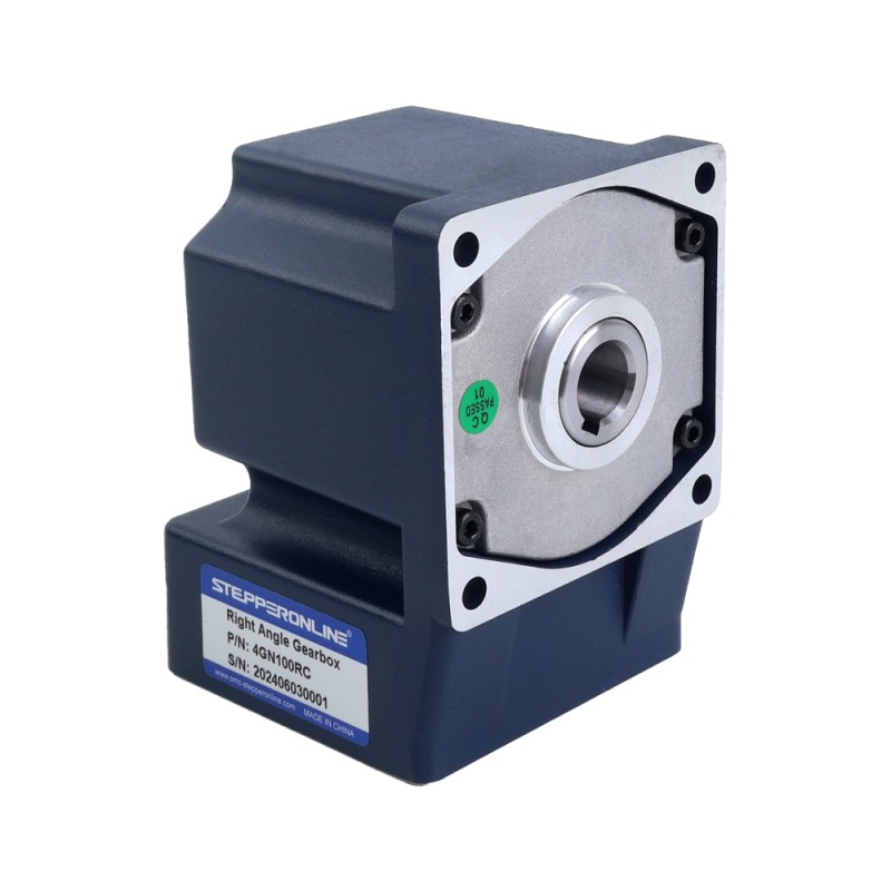 Gebürsteter 24V 60W 8.00Nm(1132,90oz.in) 18RPM mit 100:1 rechtwinkligem Gleichstromgetriebemotor