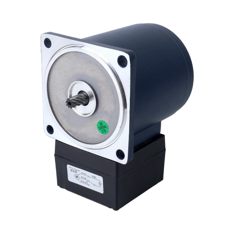 25W 110VAC 60Hz 7,75RPM 8,00Nm(1132,89oz.in) Flansch 80mm Einphasiger Wechselstrom-Induktionsmotor mit Stirnradgetriebe