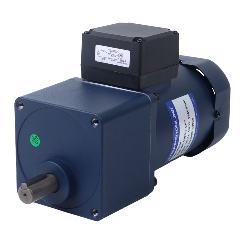 120W 220VAC 50Hz 45RPM 17,20Nm(2435,72oz.in) Flansch 90mm Einphasiger Wechselstrom-Induktionsmotor mit Stirnradgetriebe