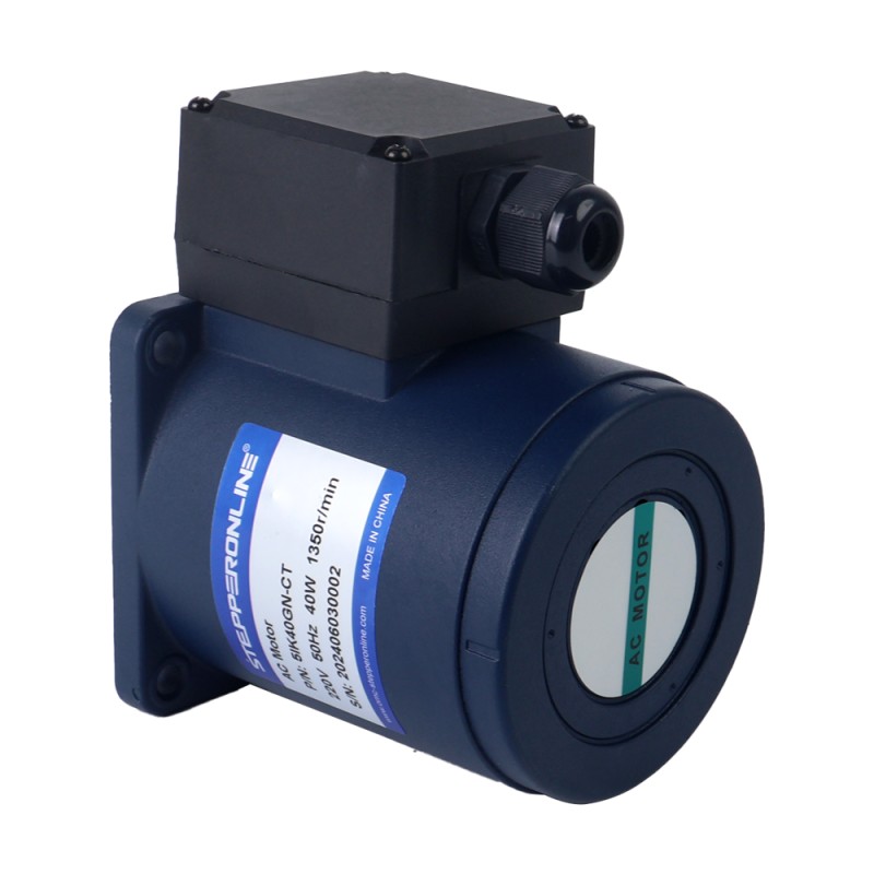 40W 220VAC 50Hz 45RPM 6,43Nm(910,56oz.in) Flansch 90mm Einphasiger Wechselstrom-Induktionsmotor mit Stirnradgetriebe