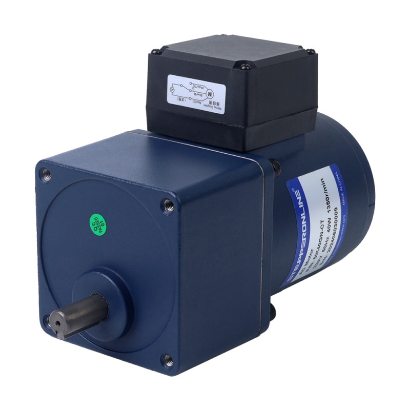40W 110VAC 60Hz 516RPM 0,56Nm(79,30oz.in) Flansch 90mm Einphasiger Wechselstrom-Induktionsmotor mit Stirnradgetriebe