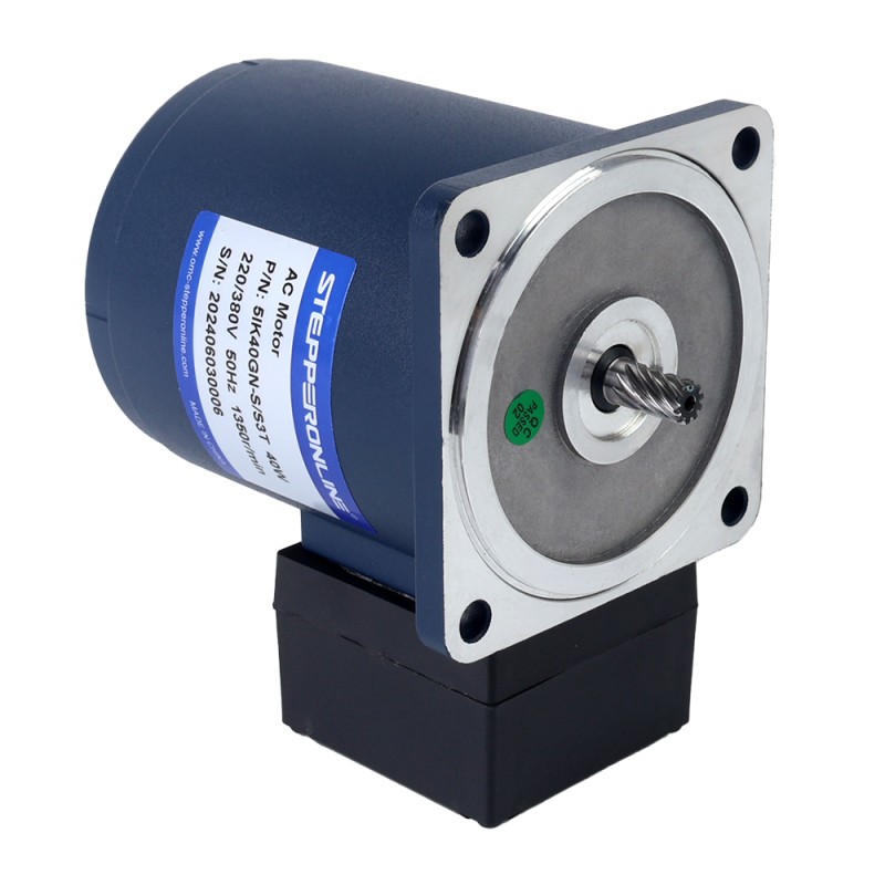 40W 220VAC/380VAC 10Nm(1416.12oz.in) 3-phasig-Wechselstrom-Induktionsmotor mit Stirnradgetriebe