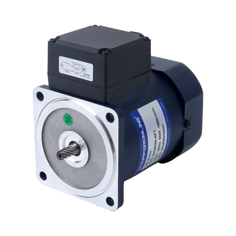 60W 110VAC 60Hz 103RPM 4,29Nm(607,51oz.in) Flansch 90mm Einphasiger Wechselstrom-Induktionsmotor mit Stirnradgetriebe