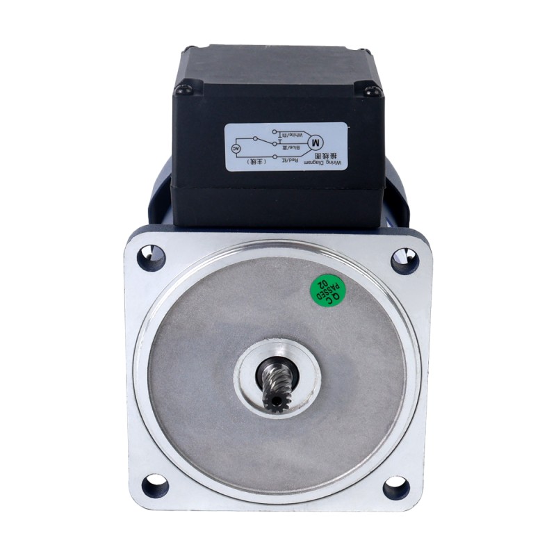 60W 110VAC 60Hz 103RPM 4,29Nm(607,51oz.in) Flansch 90mm Einphasiger Wechselstrom-Induktionsmotor mit Stirnradgetriebe
