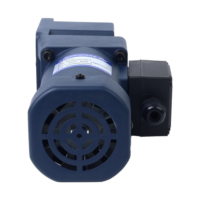 90W 110VAC 7,00Nm(991,28oz.in)  Einphasiger Wechselstrom-Induktionsmotor mit rechtwinkligem Getriebe und Hohlwelle
