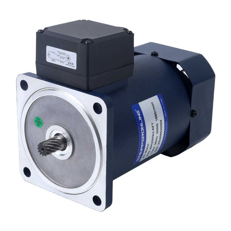 200W 110VAC 47,00Nm(6655,75oz.in) Rechtwinkliger Getriebe-Passfederwellen-Einphasen-Wechselstrom-Induktionsmotor