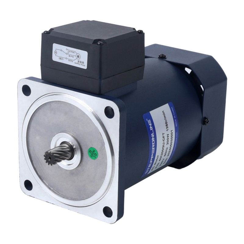 200W 220VAC 50Hz 270RPM 5,19Nm(734,96oz.in) Flansch 104mm Einphasiger Wechselstrom-Induktionsmotor mit Stirnradgetriebe