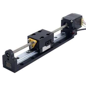 Nema 11 Schrittmotor-Linearantrieb mit Leitspindel 1,0A Hub 100mm 0,05Nm(7,08oz.in) Steigung 5,08mm(0,2") mit Sensor