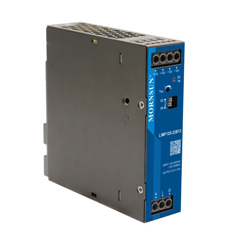 120W 24V 5.0A 85-277VAC/120-390VDC DIN-Schienen-Schaltnetzteil mit PFC-Funktion