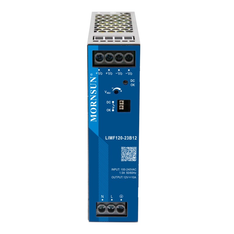 120W 24V 5.0A 85-277VAC/120-390VDC DIN-Schienen-Schaltnetzteil mit PFC-Funktion