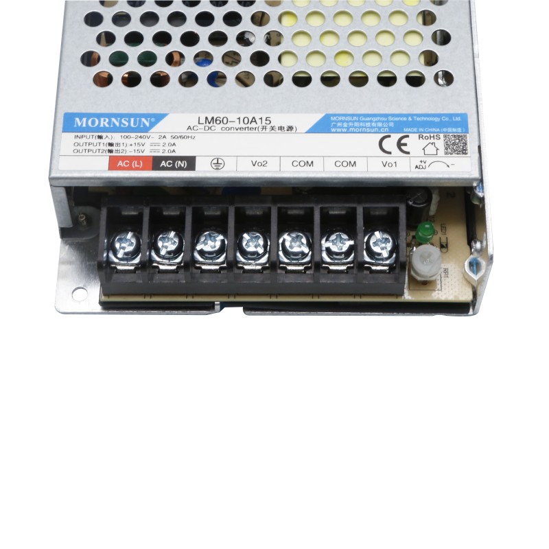 60W 15V -15V/2.0A 2.0A 85-264VAC/120-370VDC Schaltnetzteil