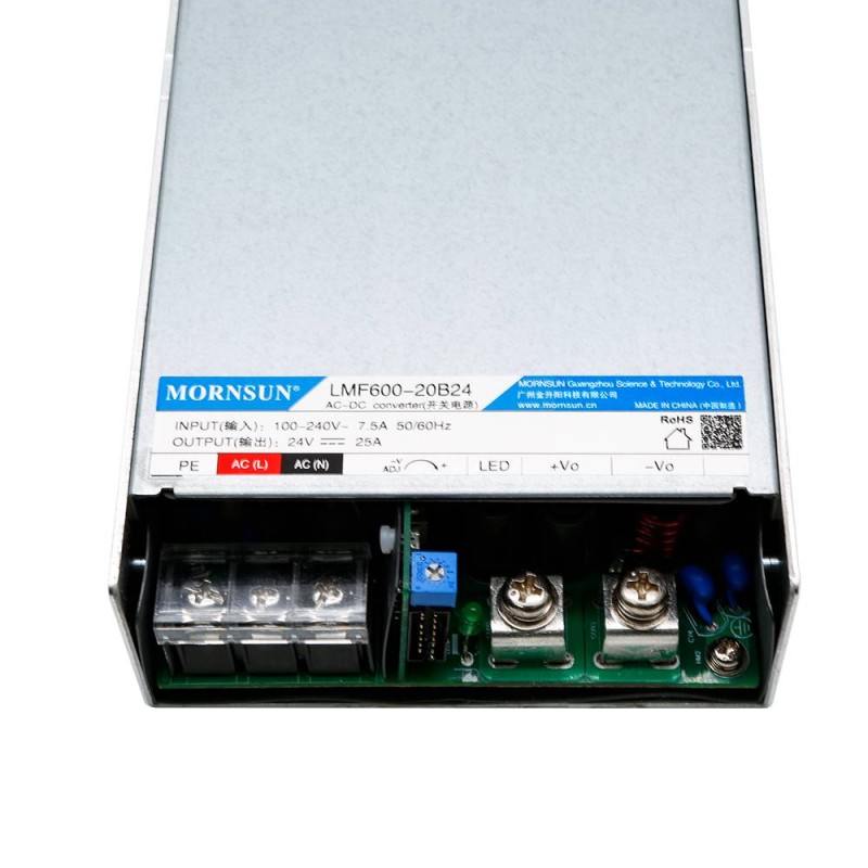 600W 15V 40.0A 80-277VAC/110-390VDC Schaltnetzteil mit PFC-Funktion