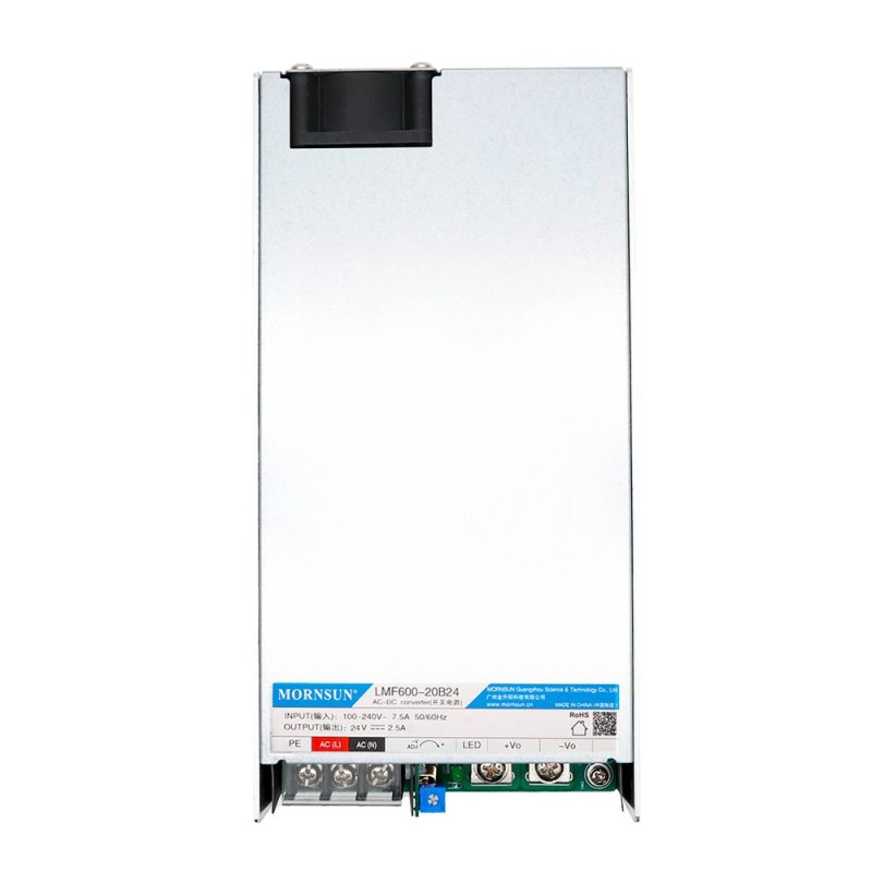 600W 15V 40.0A 80-277VAC/110-390VDC Schaltnetzteil mit PFC-Funktion
